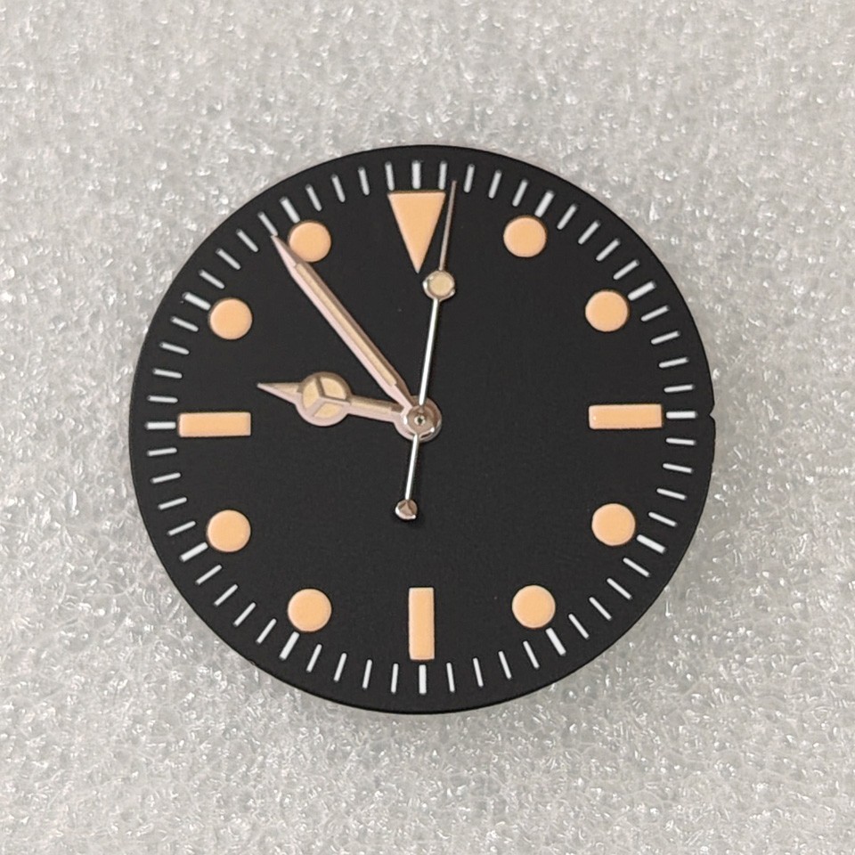 Watch Accessories Retro Dial Orange Marker Green Lume+ Hand Fit NH35/36 Movement