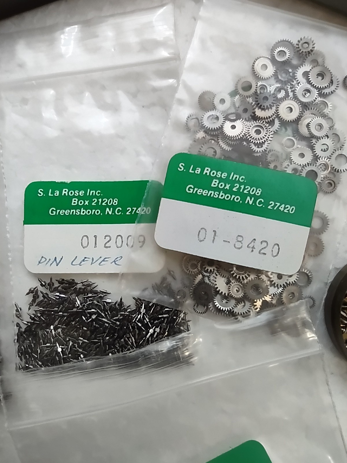 Odd Lot Watch Parts – Mainsprings, Clicks, Screws, Etc.