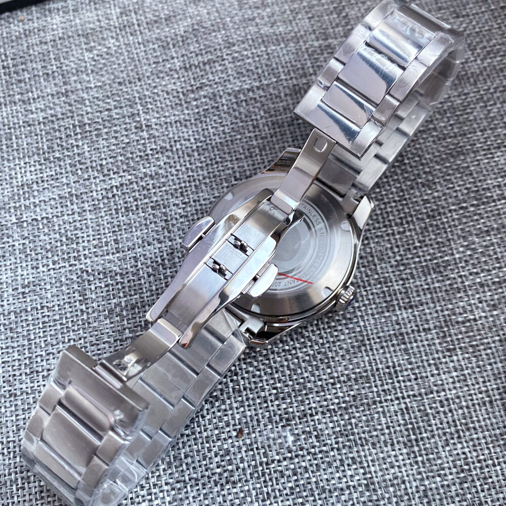 42mm Brushed Watch Case Bracelet Fit NH35 NH36 Sapphire (case+strap+dial+hand)