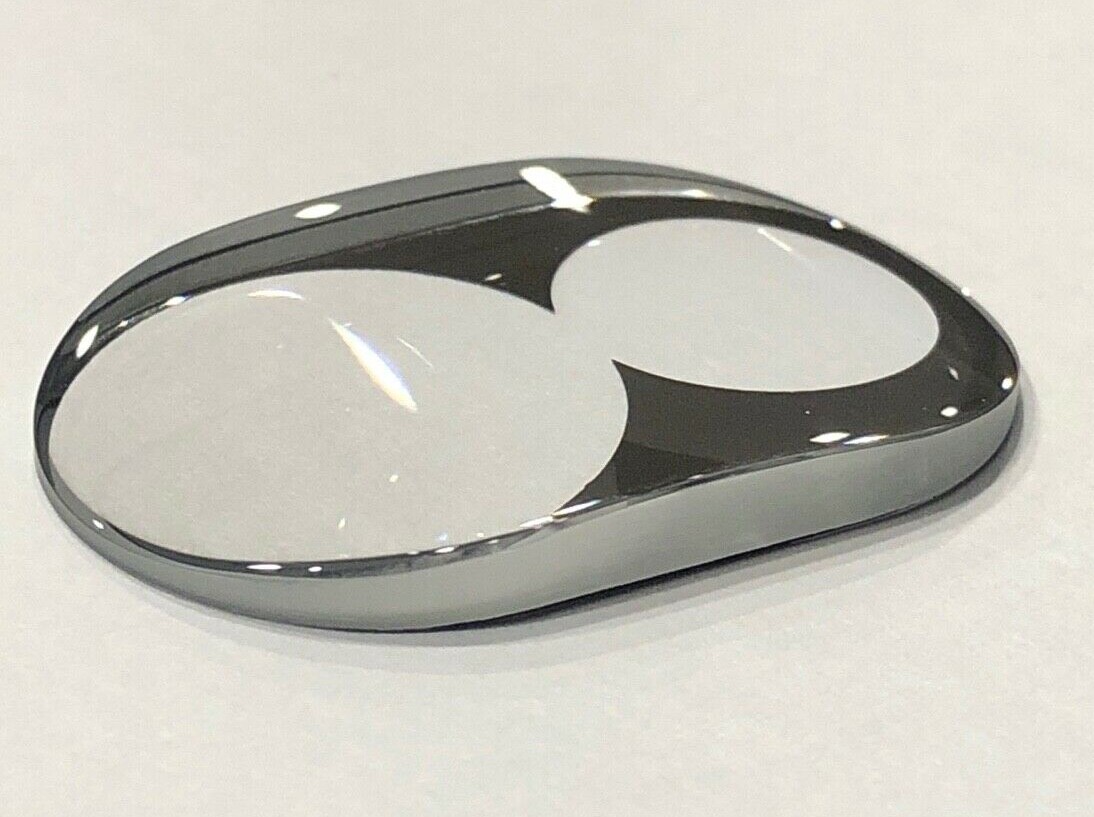 Generic Philip Stein Magnified Single Curved Silver Trim Watch Crystal