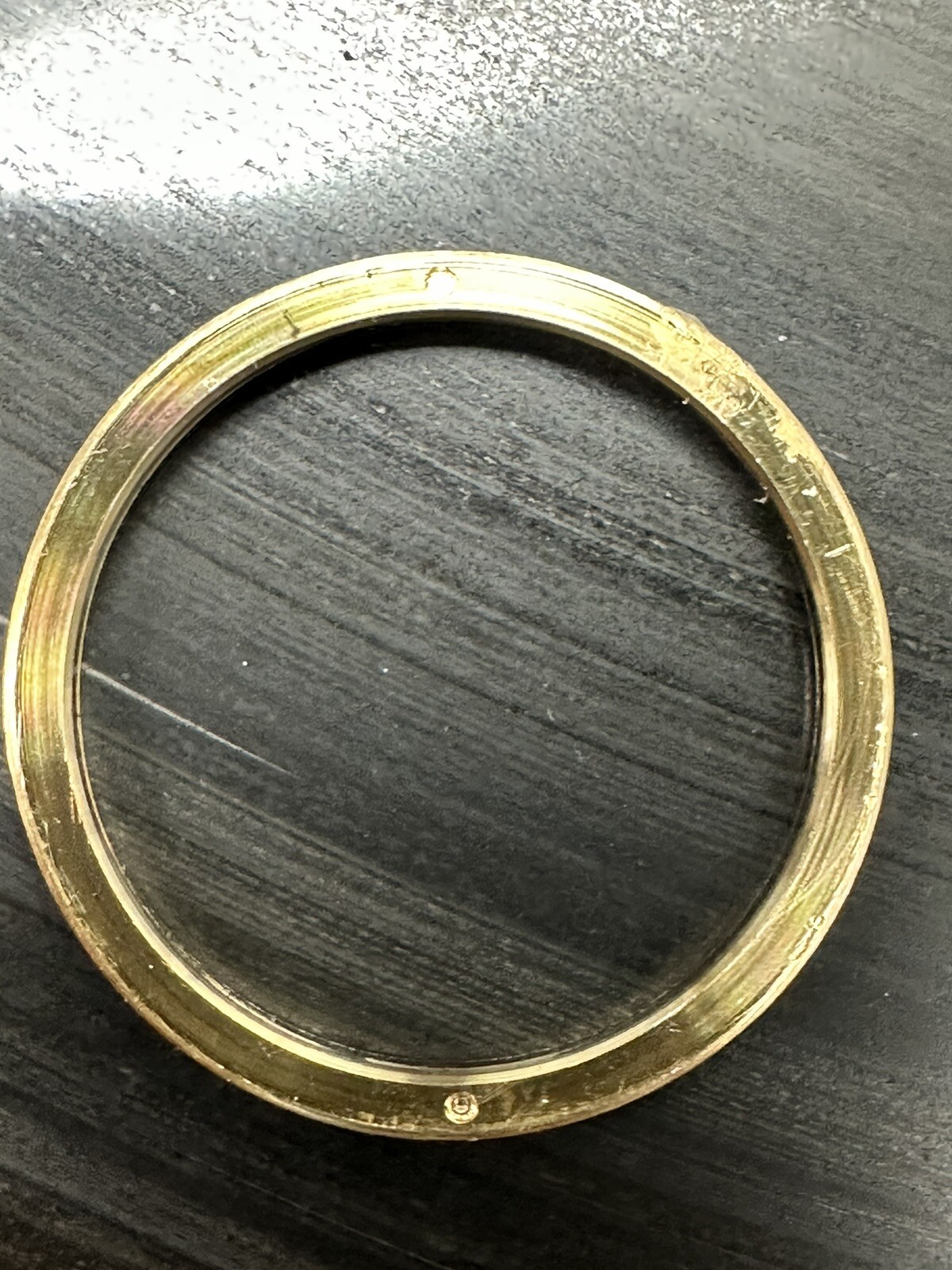 18K Solid Yellow Gold 26 mm Fluted Bezel For Rolex Watch