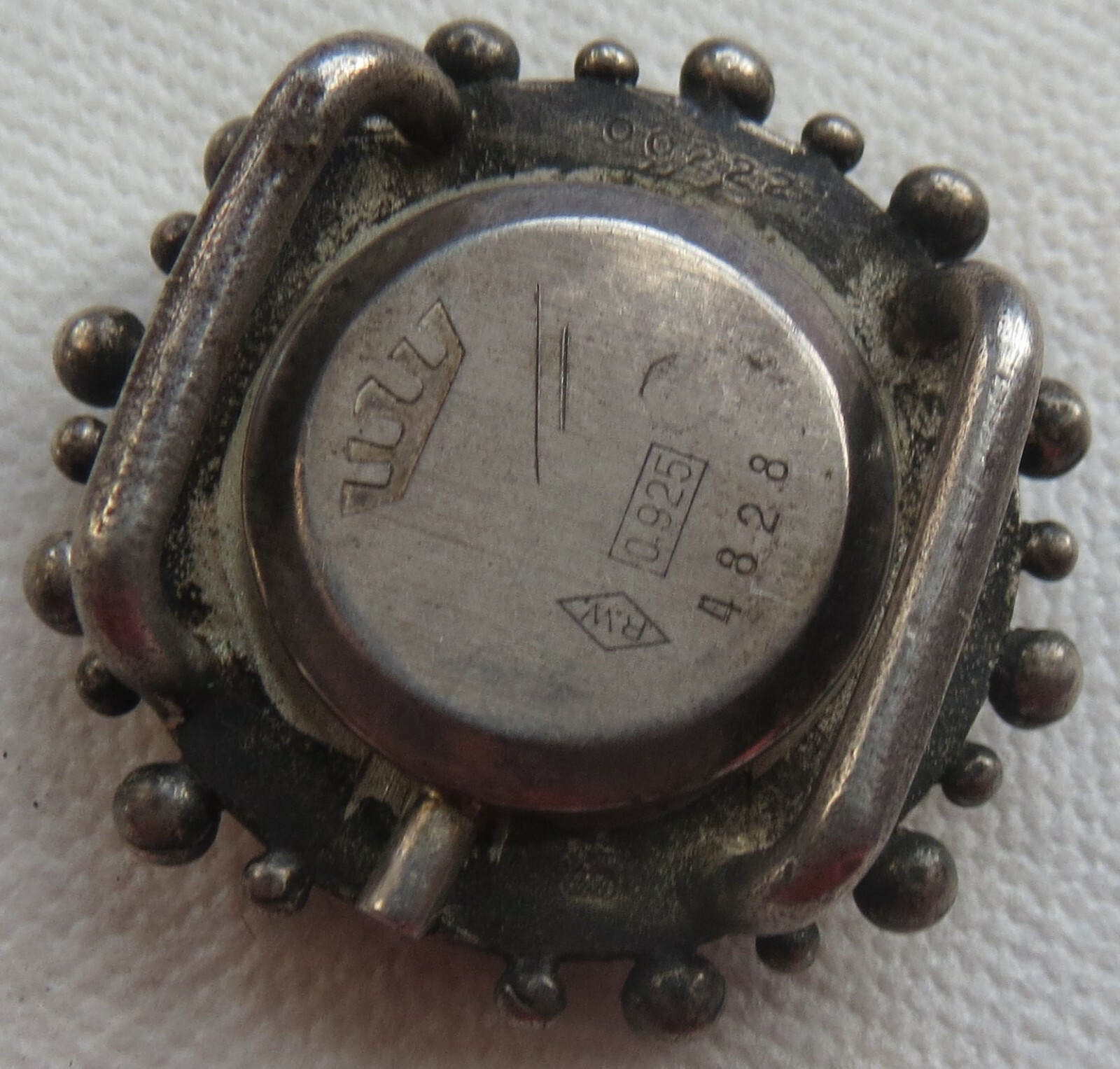 Fortis beautiful wristwatch silver case 43 mm. in diameter for movement 15 mm.