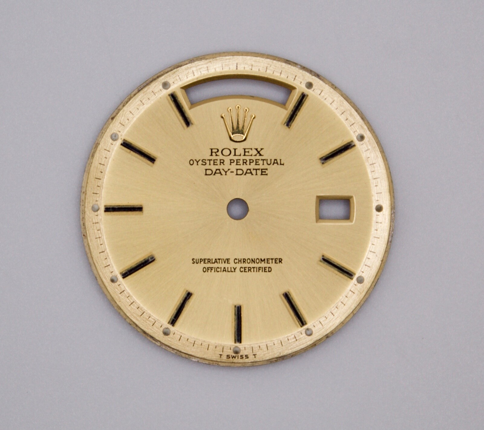 ORIGINAL Rolex Dial 36mm Day-Date Champagne Two Tone YG w Date Swiss Made 1803