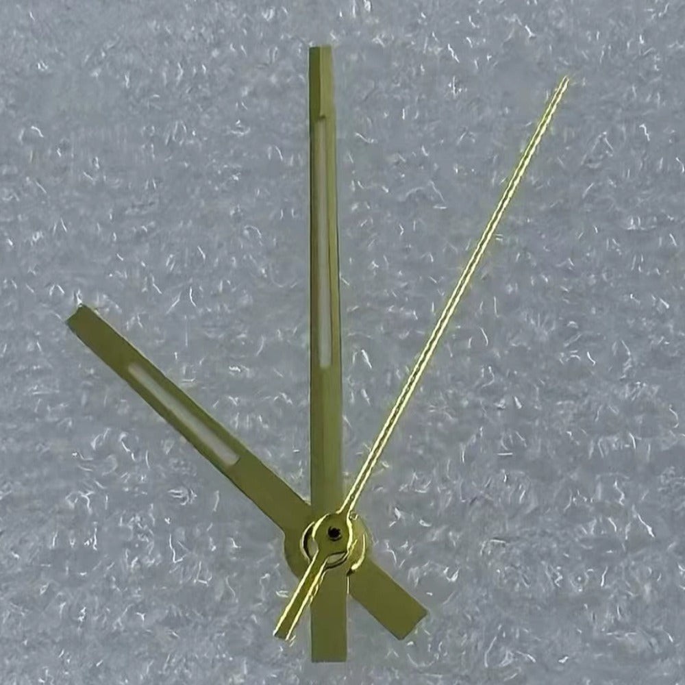 Golden Trim Green Lume Watch Hands for Miyota 8285 Movement Fit 31mm Watch Dial