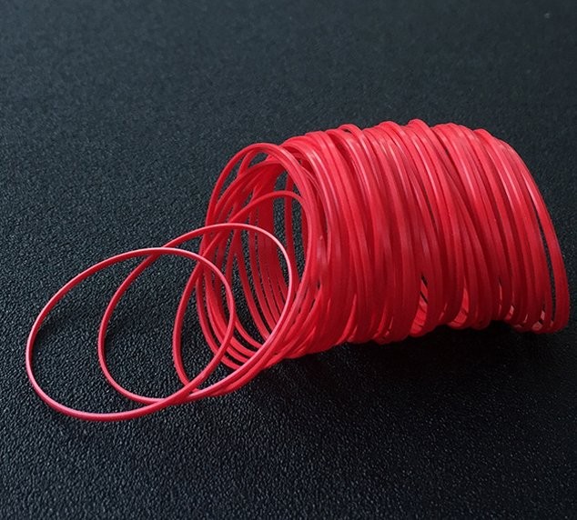 0.85-0.9mm Red Watch Gasket Watch Back Case Waterproof Seal Ring Replacement