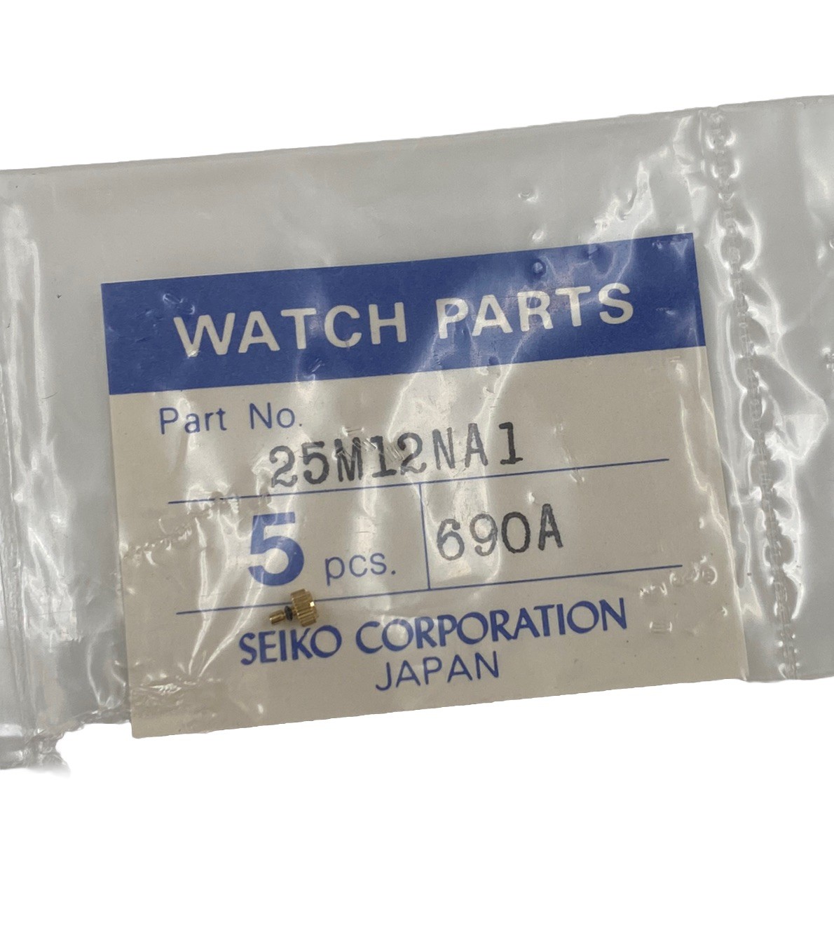 Genuine Seiko Lassale 25M12NA1 Crown for 1E20-0589, 5050-0089, 9550-5049