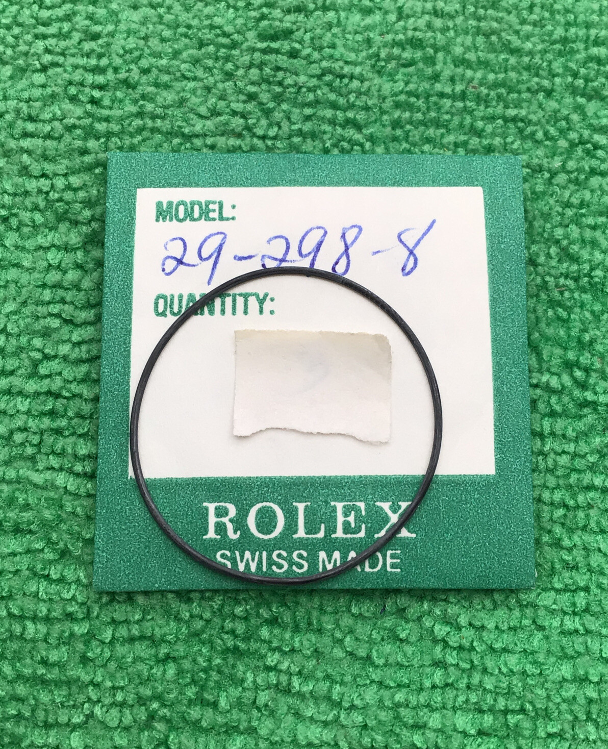 Rolex Back Gasket 29-298-8 (1) Genuine Case Back O Ring NOS