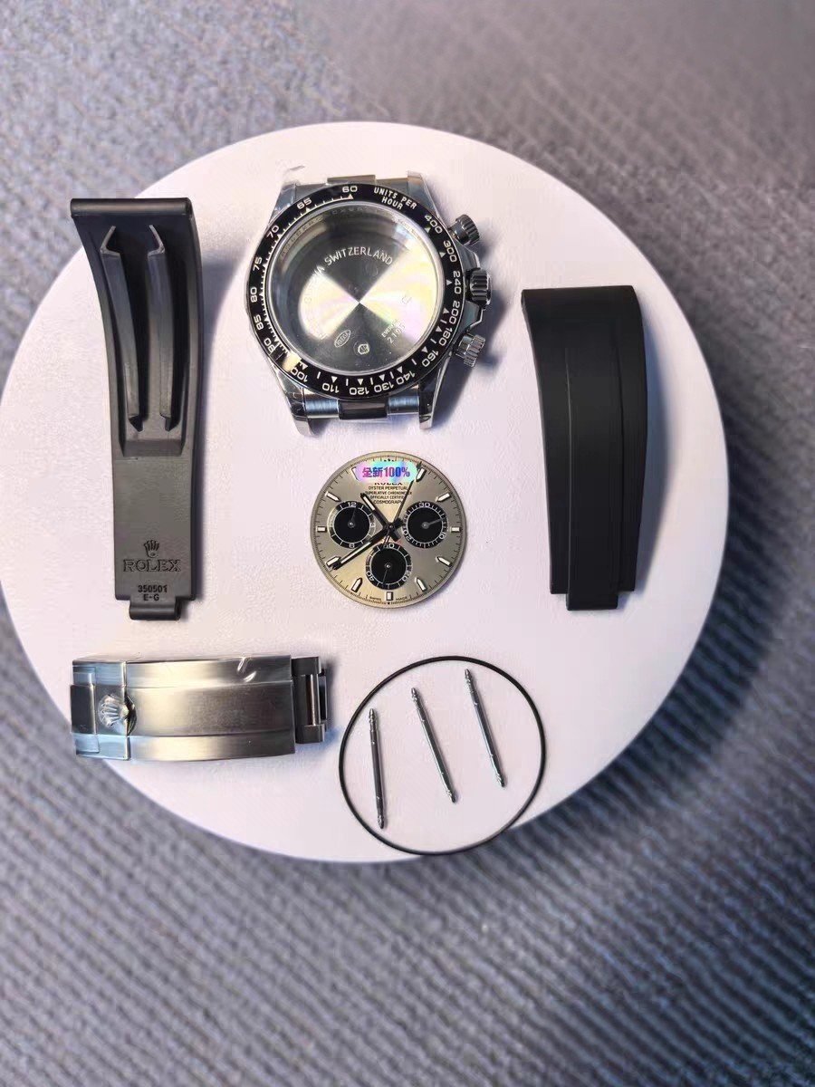 DIY SET for 40MM watch case + dial + hands +904L Strap Suitable for 4130 4131