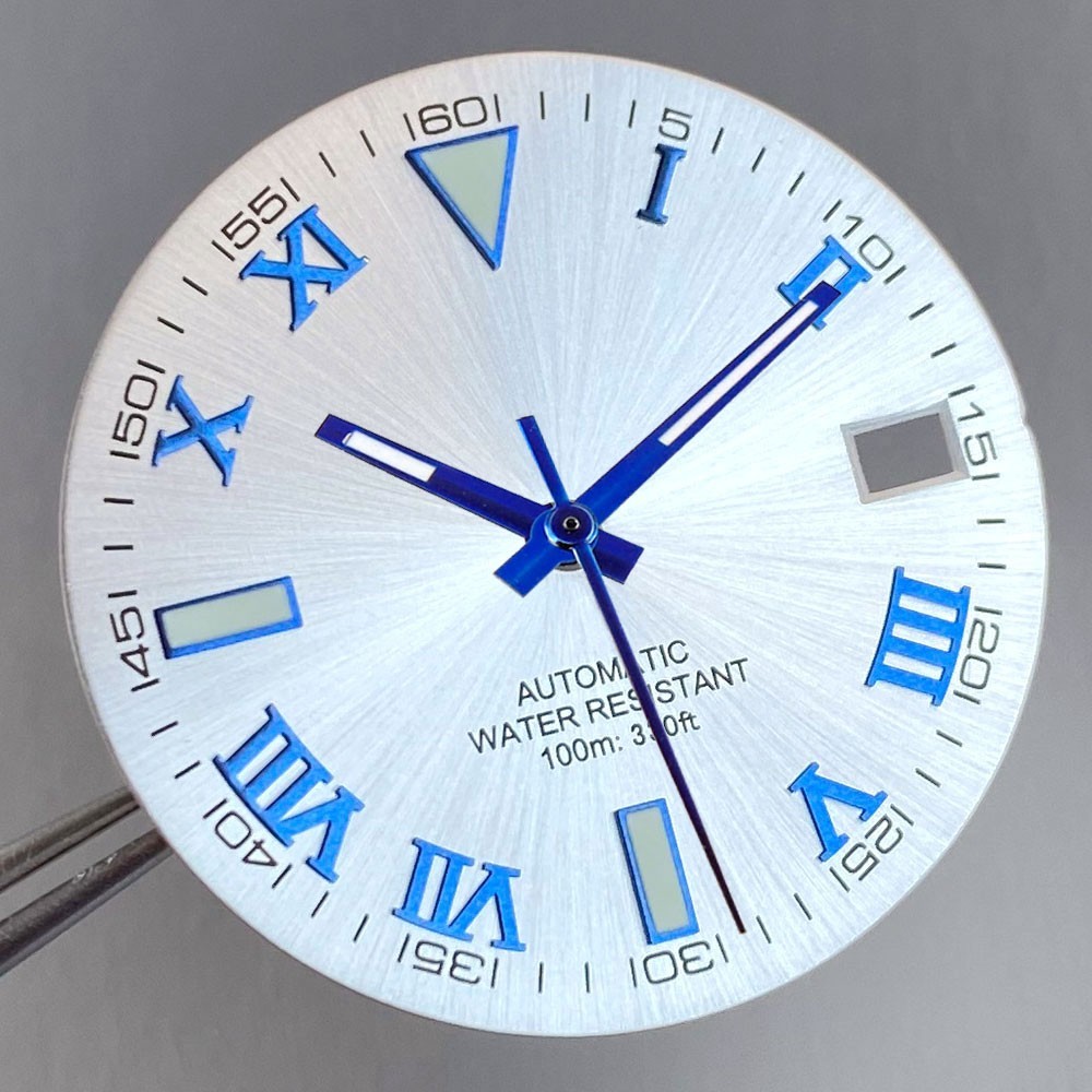 29mm Retro Watch Dial Date Roman Marks Fit NH35 Miyota8215 DG2813 ETA2824 PT5000
