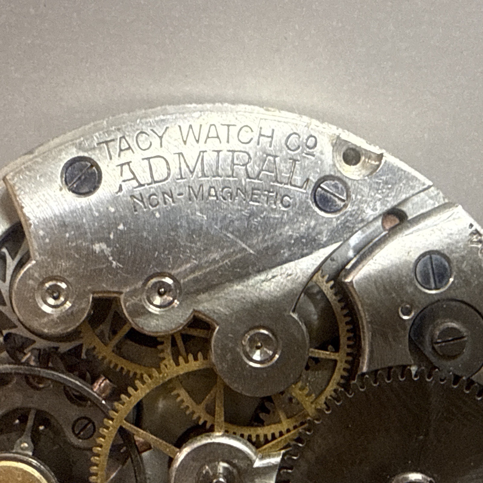 Admiral Non-Magnetic Swiss Pocket Watch Movement Dial 7J Cal 1204 ⌚️ Tacy Watch