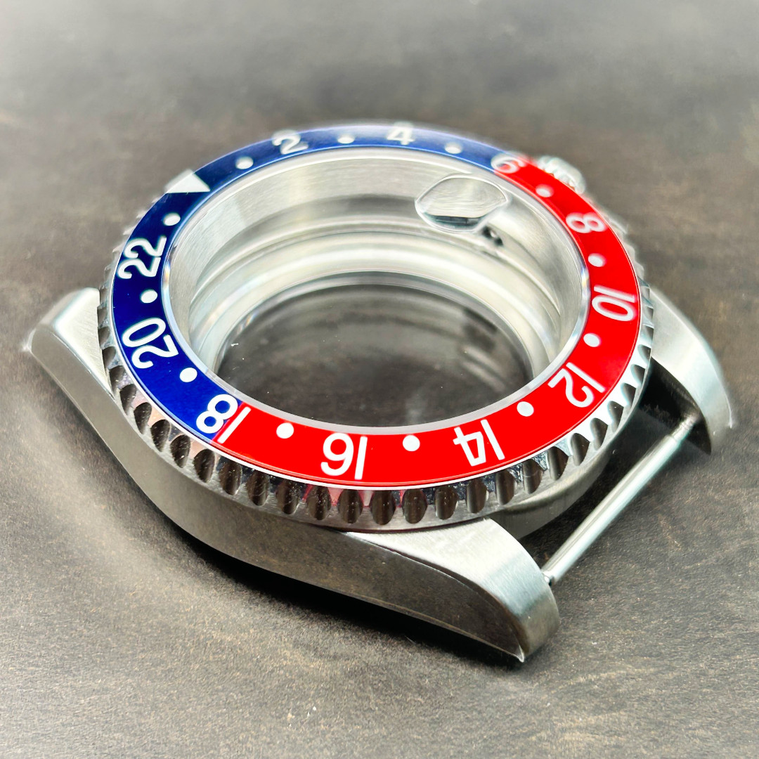 40MM Retro watch case Mod Cyclops Sapphire Glass For nh35 nh36 nh38 Movement USA