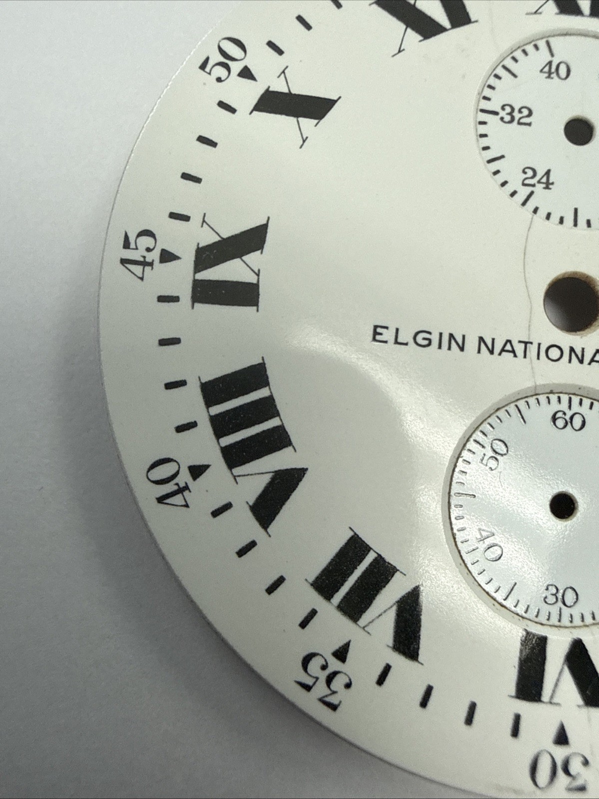 Elgin Deck Watch Marine Chronometer Up/Down Indicator 53mm Dial Not Perfect