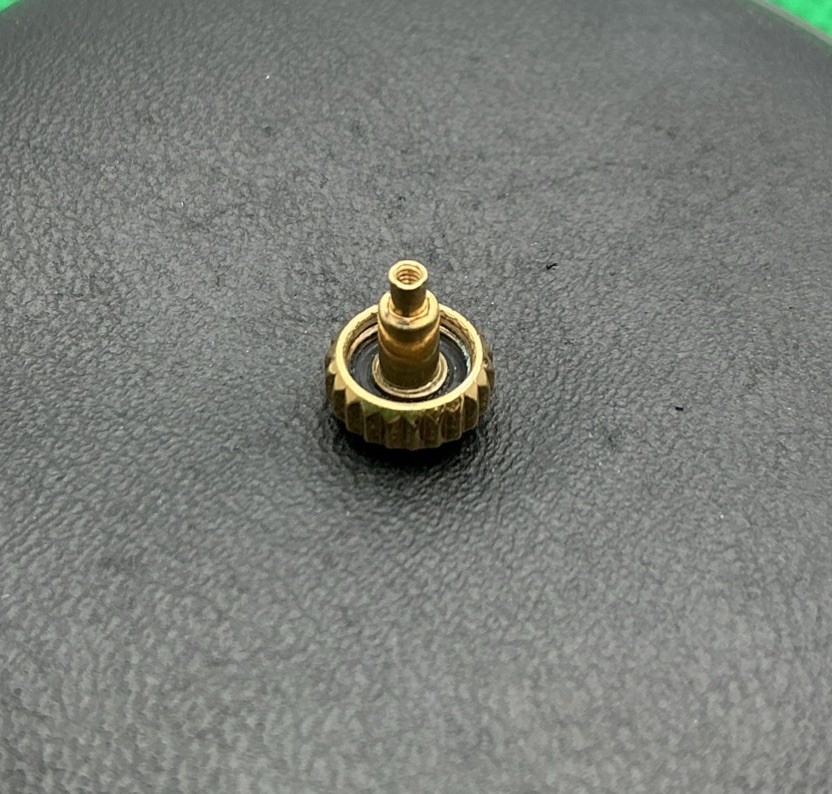 Genuine Rolex 24-600-8 18k Yellow Gold 6mm Winding Crown Refurbished (J34)