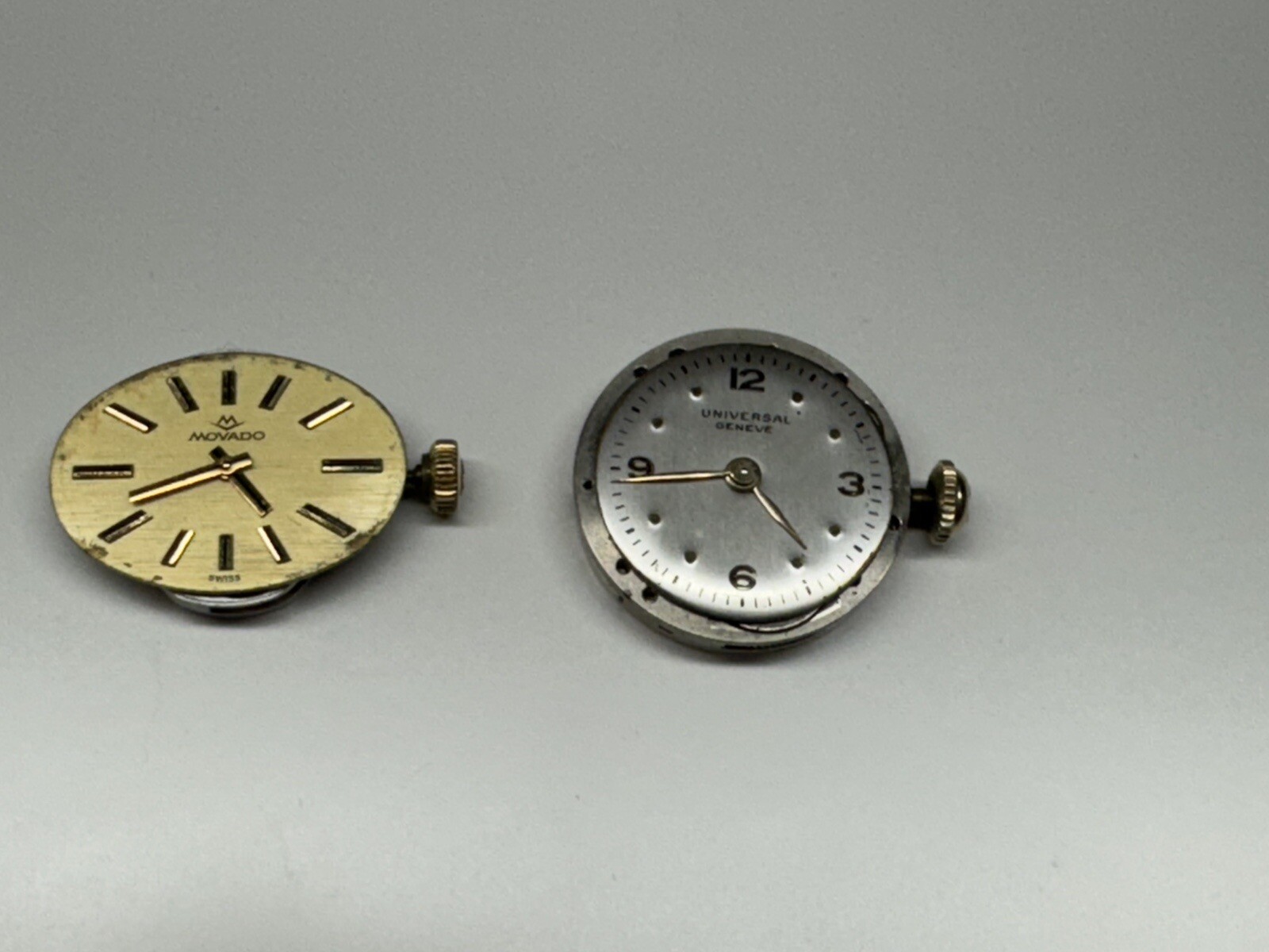 universal geneve & movado ladies wristwatch movements only working !