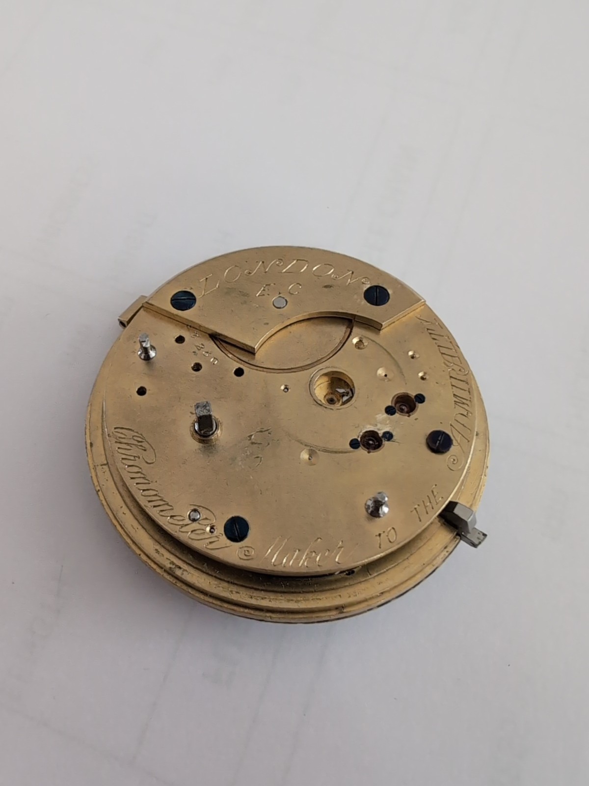 John Forrest Of London 50.1 mm Fusee Pocket Watch Movement Spares/Repairs