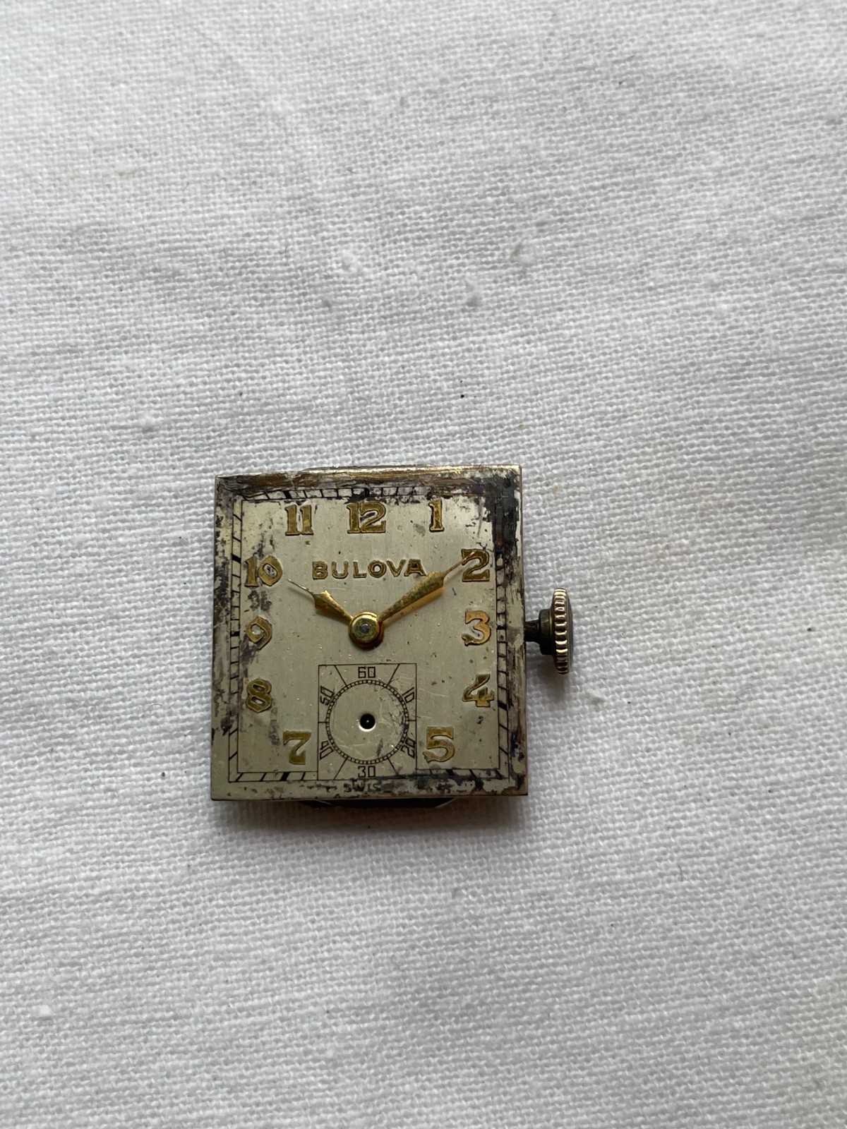 Bulova 8AH – movement for mens watch AS IS, good balance, lot2007