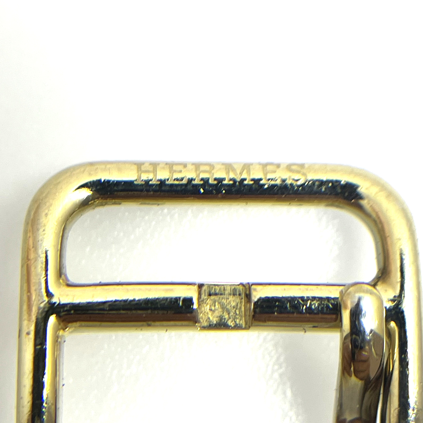Hermes 14mm Gold-Plated Stainless Steel Tang Buckle for Watch Band Strap #B772