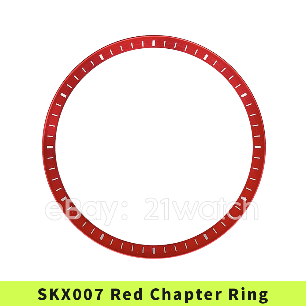 SKX007 SKX009 Chapter Ring Blue Black Red Silver Green 30.5mm
