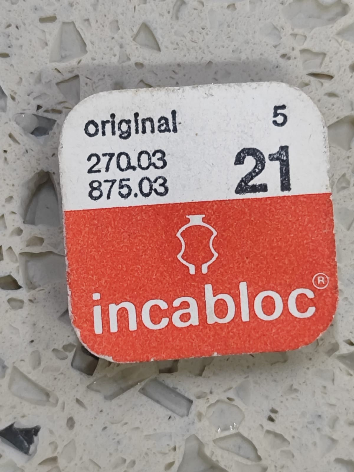 Incabloc Original 21 270.03 – 875.03 Watch Vintage Parts 1box 5 parts NOS