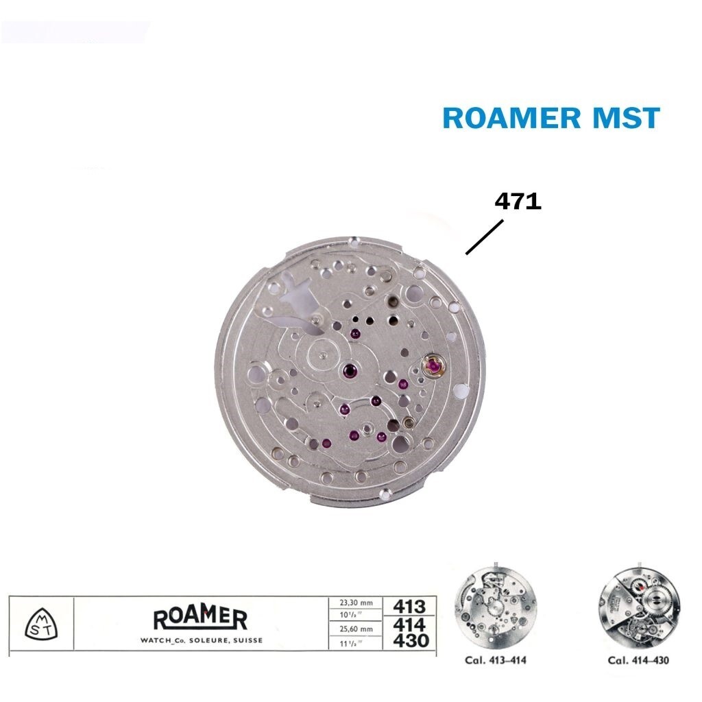 ROAMER MST Spare Part 471 For Swiss Movement 413 or 414 or 430, Part No 471.