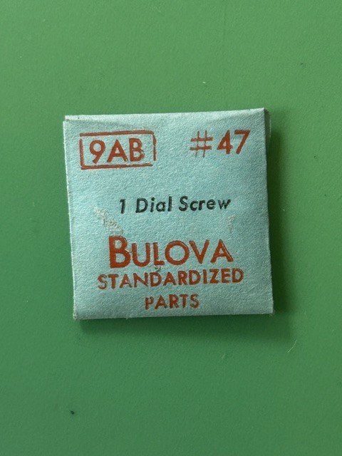 Bulova – Caliber 9 Series – Assorted Models & Parts – NOS – Original Sealed Pack