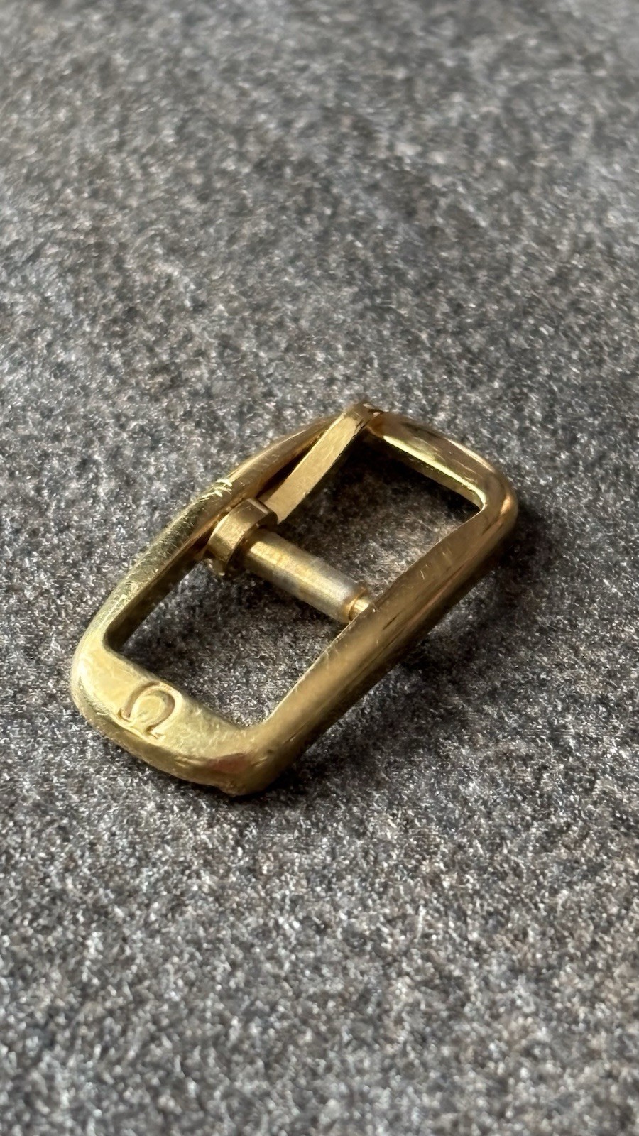 Omega Buckle 8mm Vintage Gold Steel Buckle Gold Original Women Strap