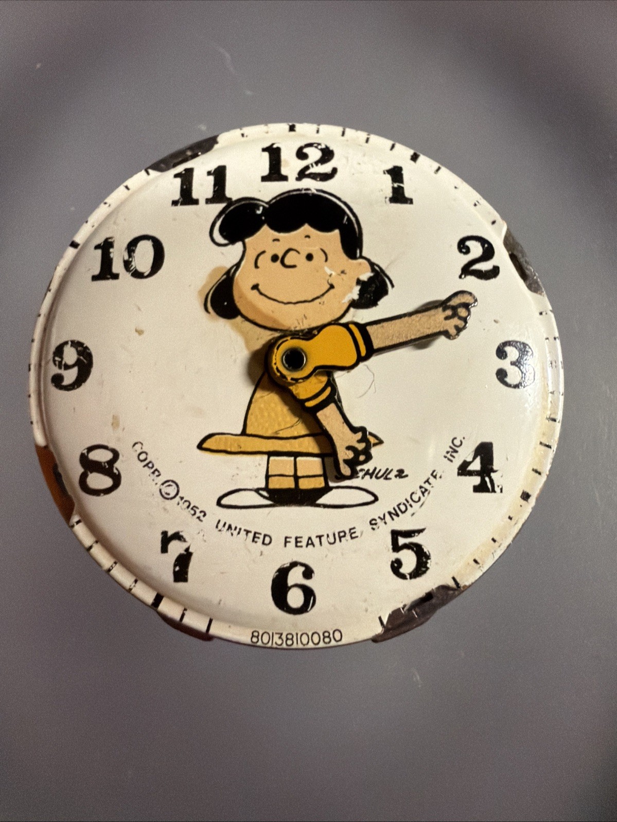 1980 Timex Peanuts Lucy Character Dial Parts For PARTS & REPAIR 80138 10080