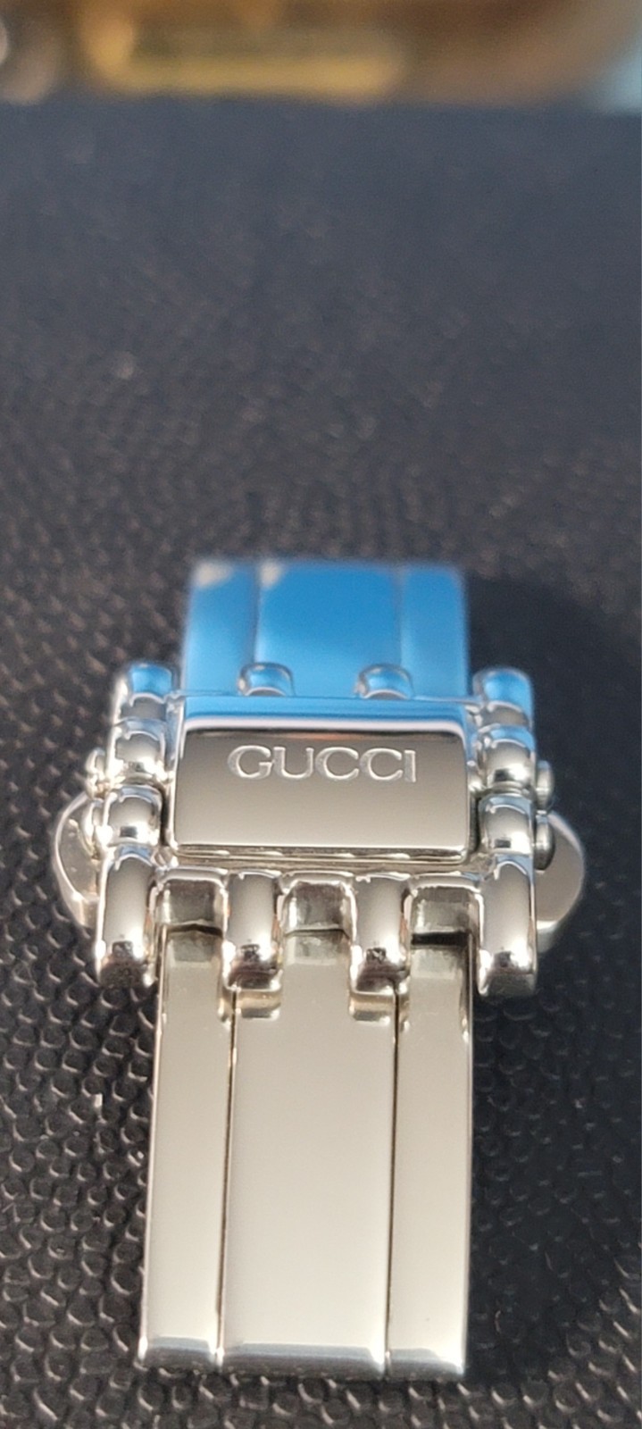 SB5: Genuine Gucci 14mm Stainless Deployant Clasp | OEM 164.7500.2- NOS 7500