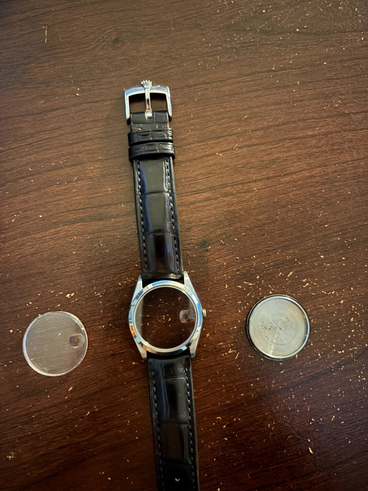 Rolex 6466 oysterdate parts, Citizen movement modification. Refinished Dial.