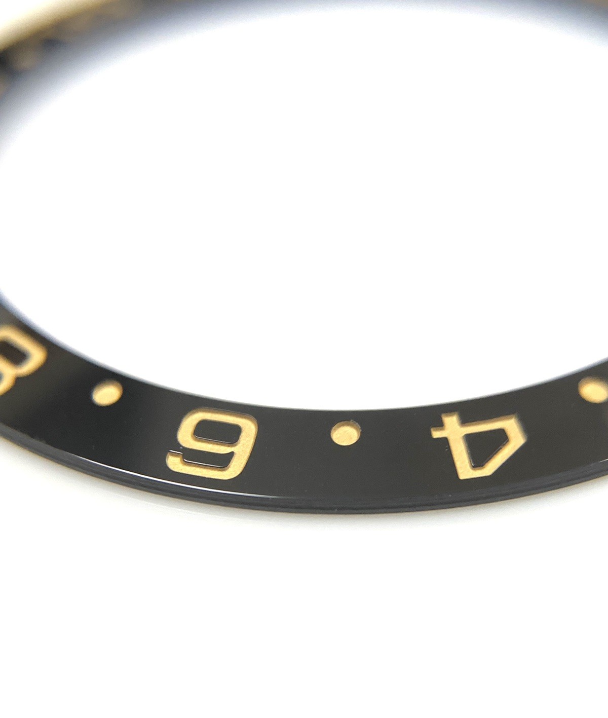 Black/Gold Ceramic Bezel Insert for Rolex GMT-Master II 116718LN & 116713LN