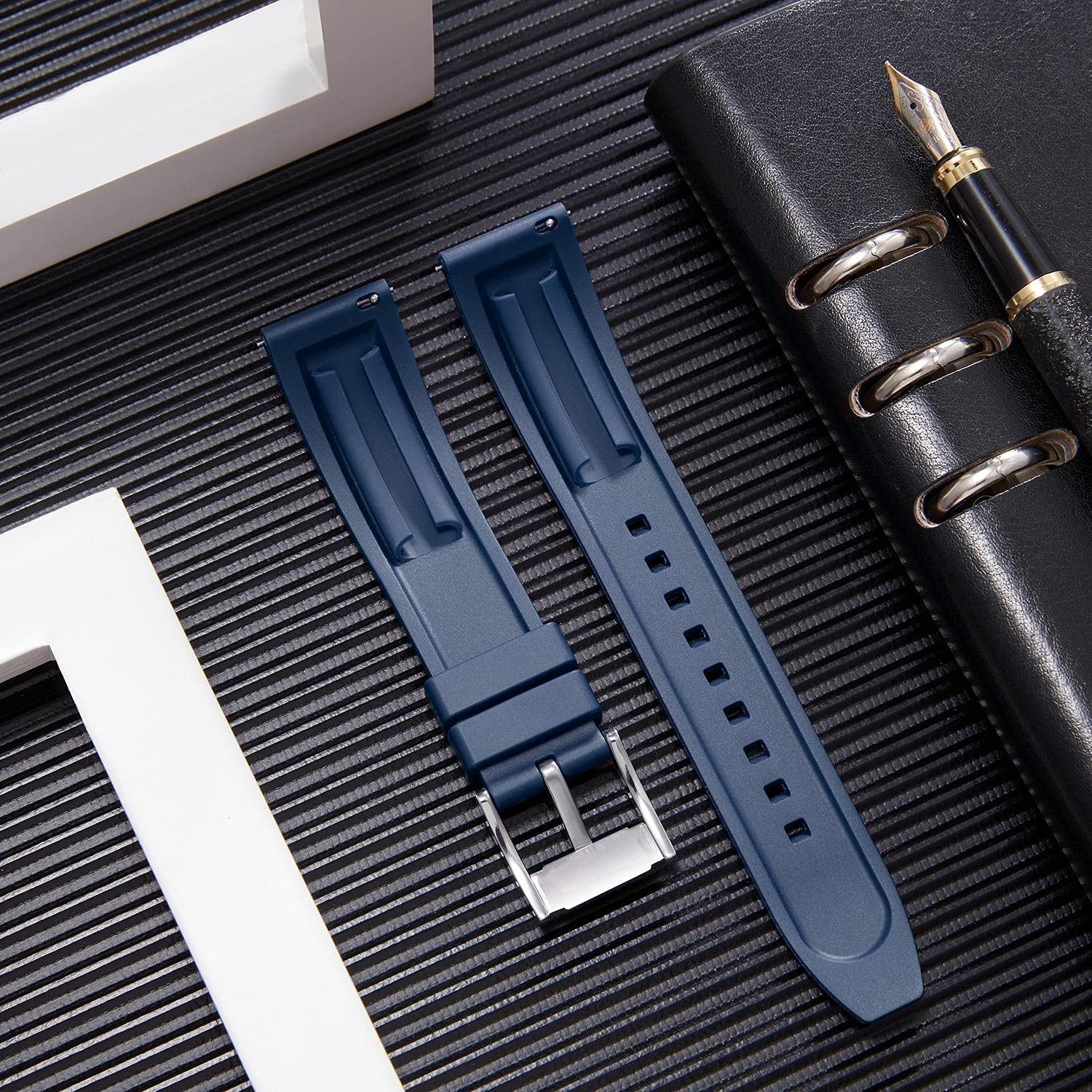 BINLUN Quick Release Silicone Watch Bands Replacement Rubber Watch Straps 18m…