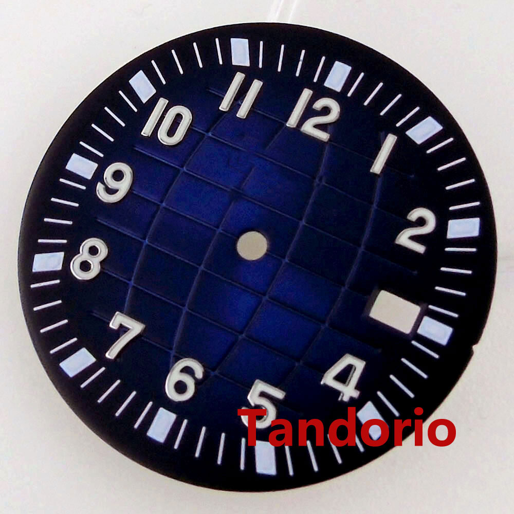 32.9mm Grid Green/Red Dial Fit NH35 NH36 7s26 Movement Green Luminous Index Date