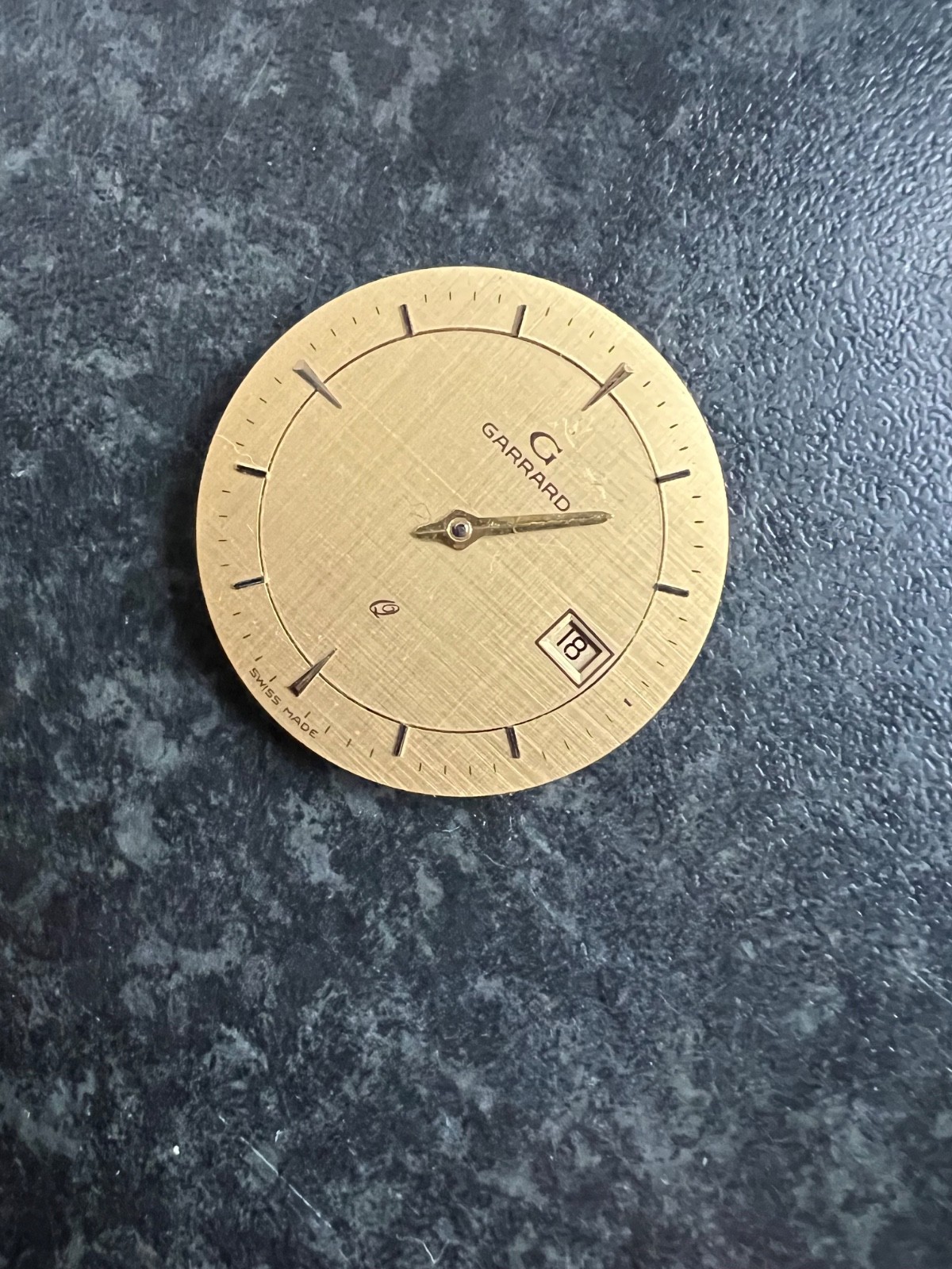 Garrard Watch Movement ETA 955.412 Gold Dial For Parts Repair or Restoration