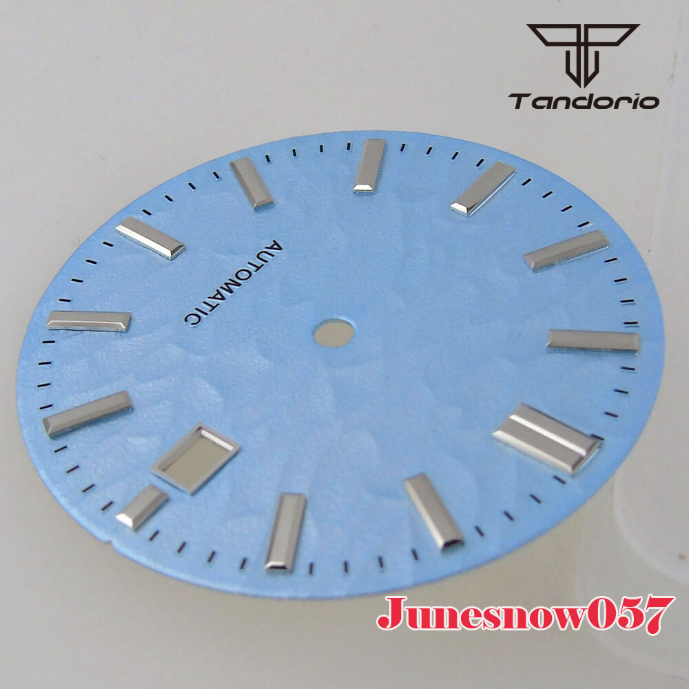Accessories Parts Glacier Blue Watch Men Dial 33.5MM Fit For NH35A NH36A SKX SRP