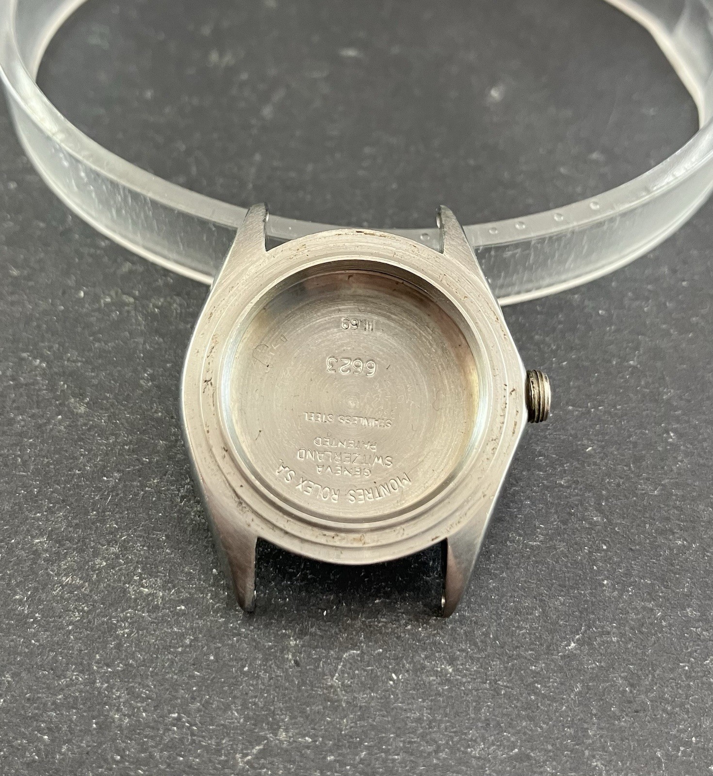 Original Ladies Rolex Oyster Perpetual Case Reference 6623. Circa 1967