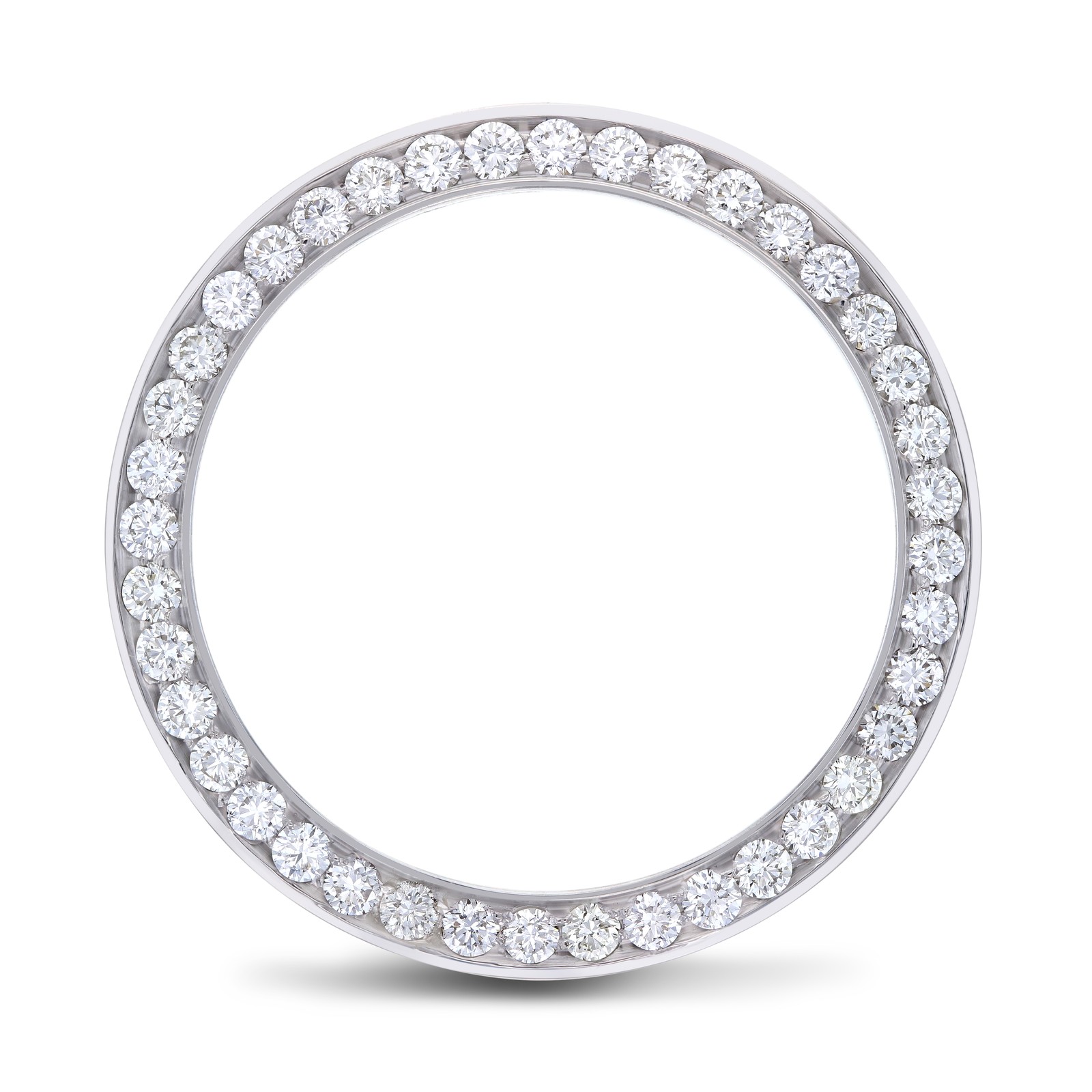 MENS 3CT BEAD SET LAB CREATED DIAMOND BEZEL FOR ROLEX 36MM DATEJUST, PRESIDENT