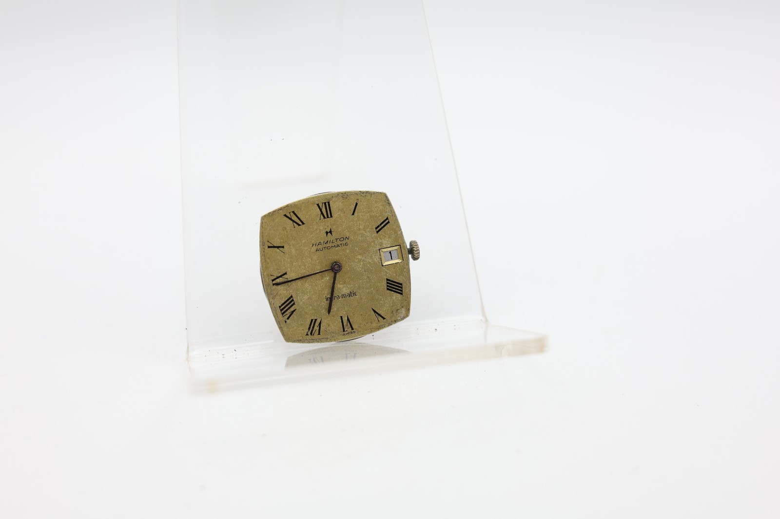 HAMILTON INTRA-MATIC AUTOMATIC CAL. 95 SWISS WRIST WATCH MOVEMENT RUNS (LH)