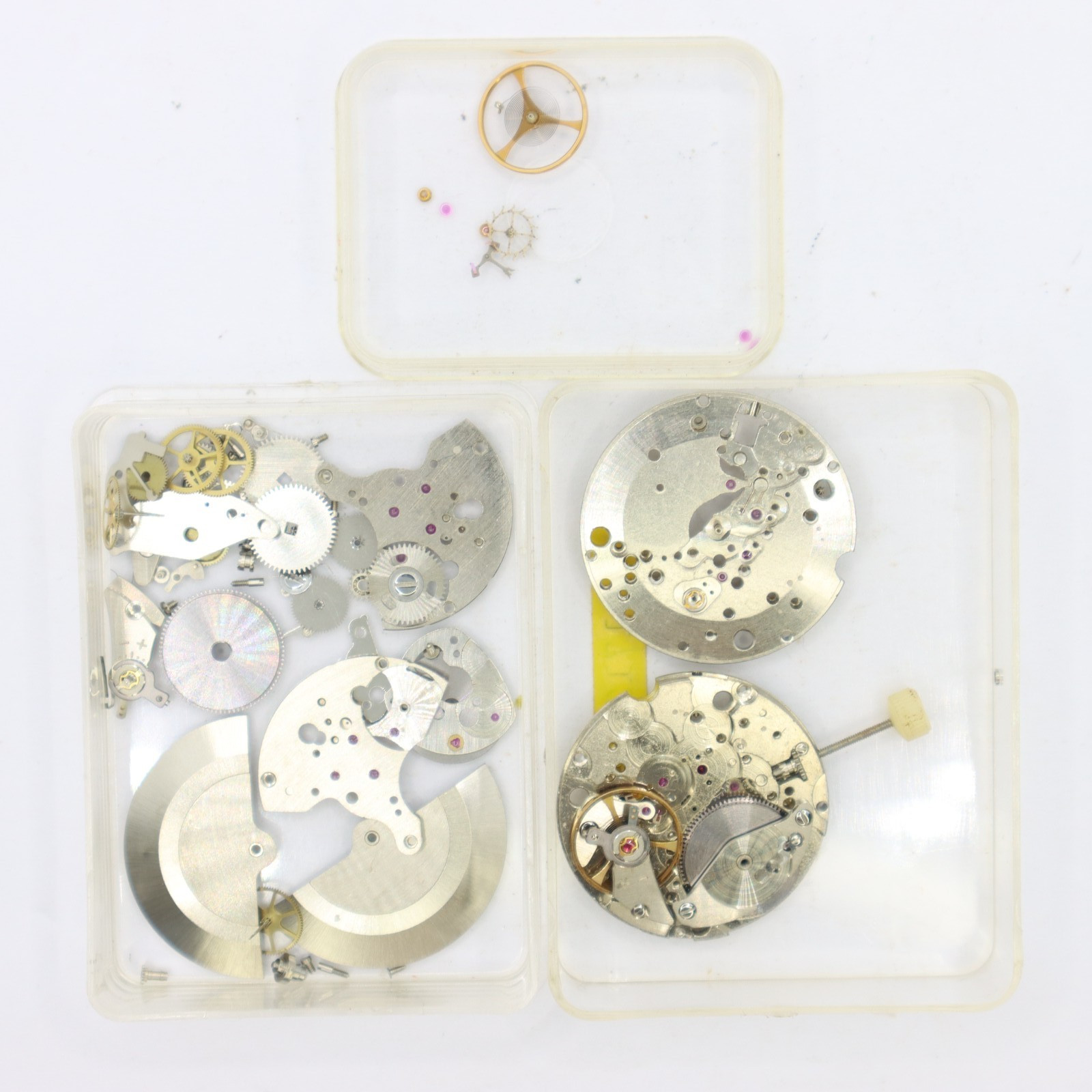Assorted AS Cal. 1712 1713 Automatic Swiss Watch Parts For Restoration Projects