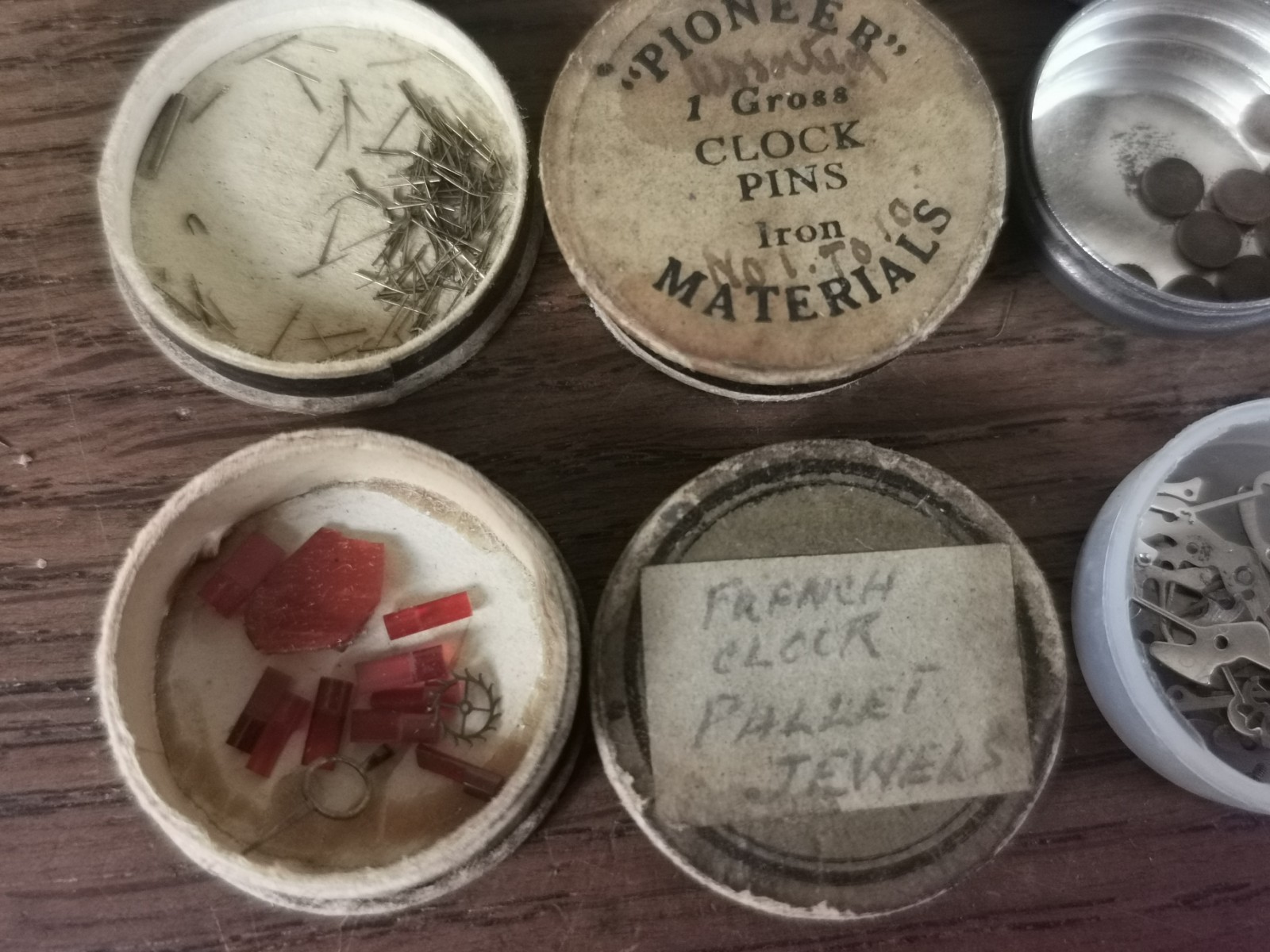 Pocket Watch Parts, Bouchons, Bolt Springs, Wheels Etc Watchmaker #T231
