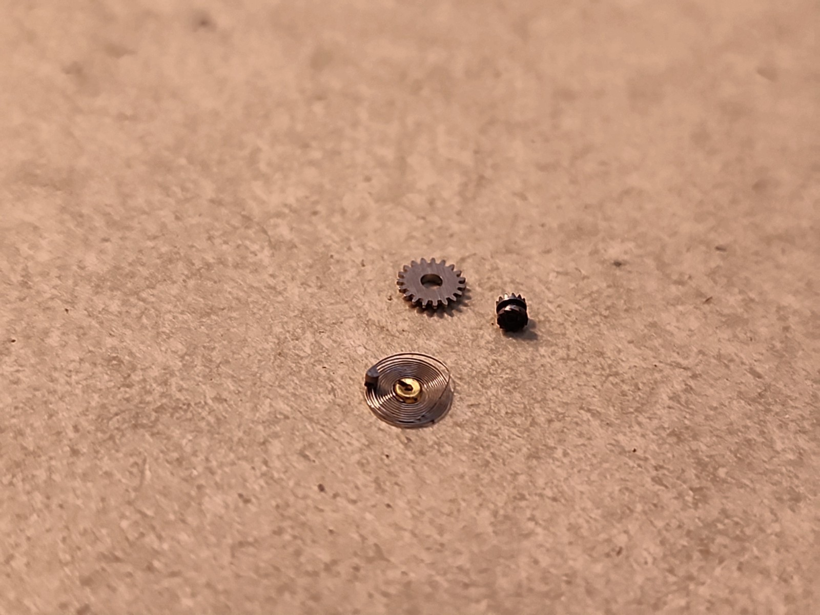 Lot Of NOS Elgin 6/0 Parts-Hairspring, Clutch Wheel, Etc