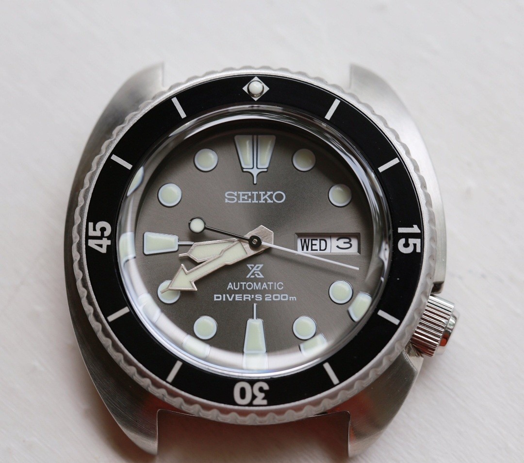 C.T-096 Seiko SRP Turtle Top Hat Sapphire Crystal W/ Blue A/R