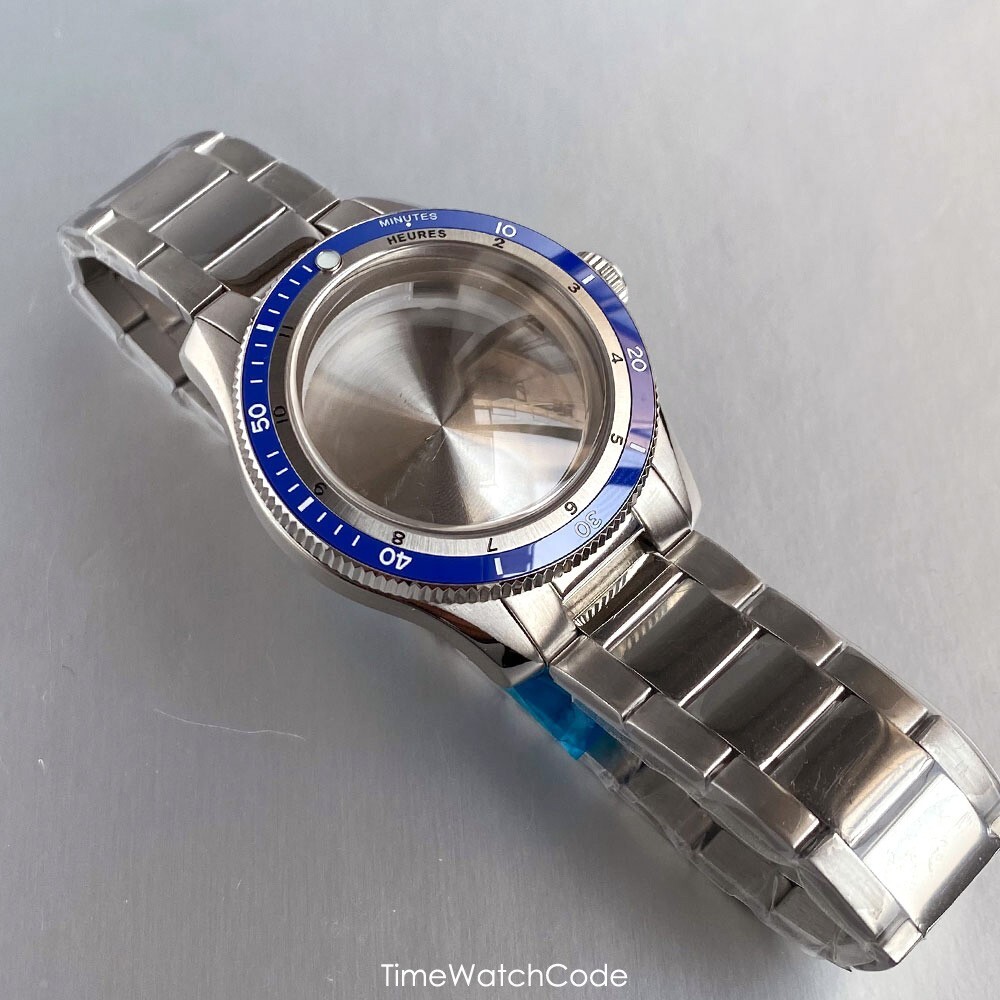 40mm NH35 Diving Watch Case Bubble Sapphire Fit NH36 NH38 PT5000 ETA2824 20BAR