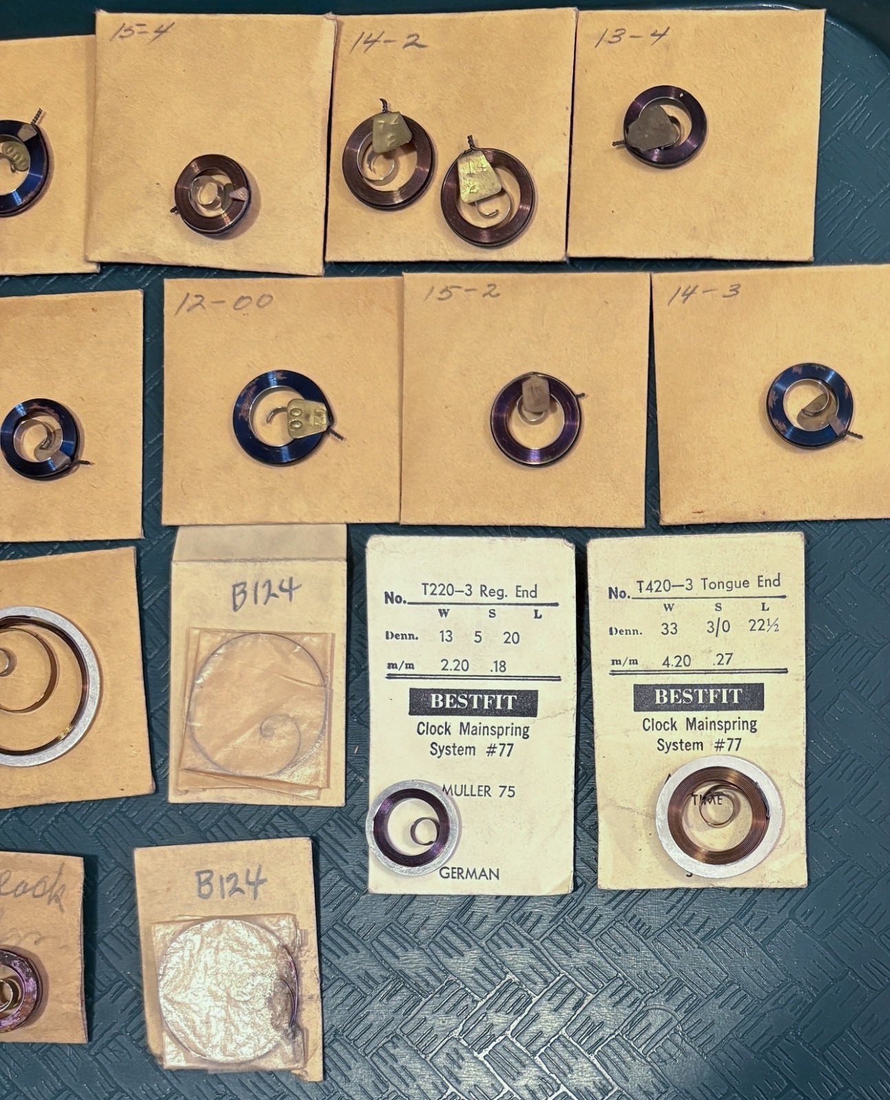 30+ Vintage NOS New Old Clock or Watch Spring or Mainsprings