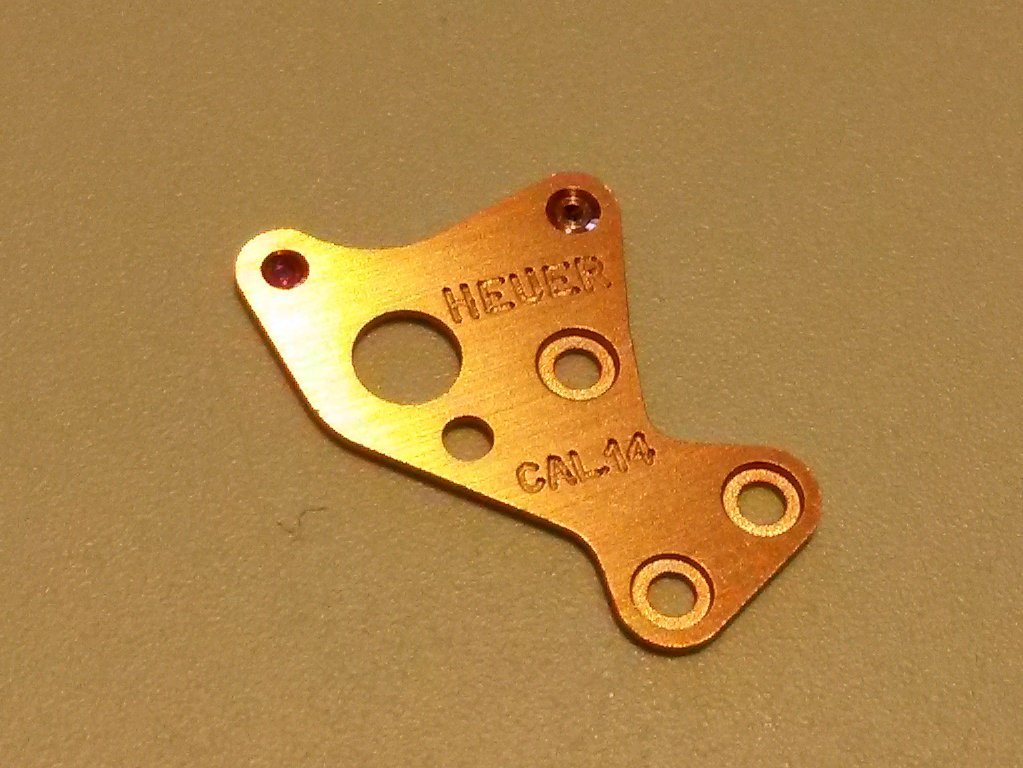 Buren Heuer Breitling Hamilton Cal 14 part 8500 chronograph bridge