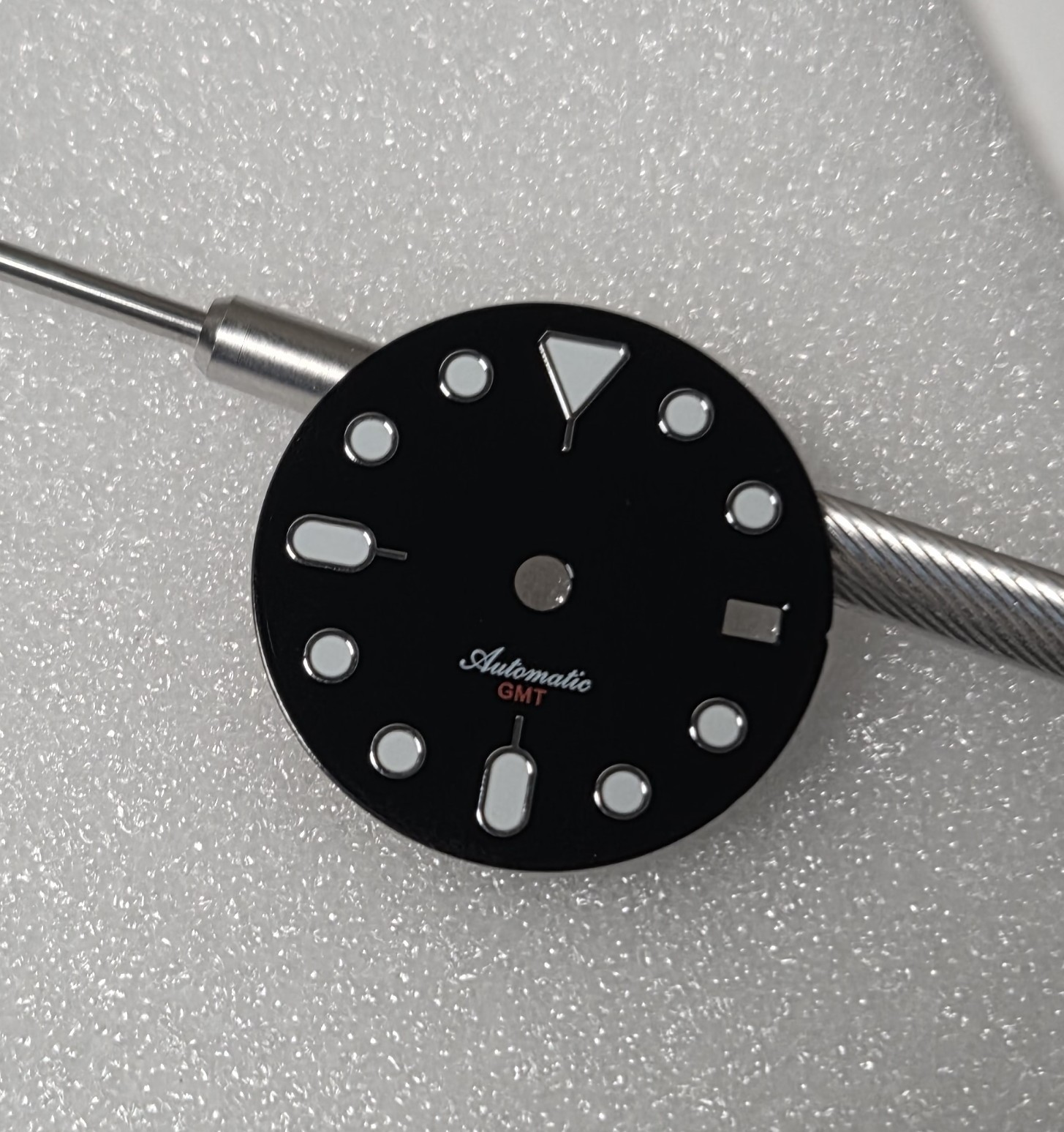 GMT Dial 29.0mm No Logo for watch moding BLACK- fits NH34 GMT Movement