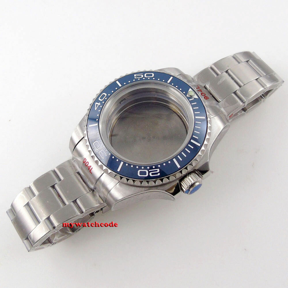 43mm SEA automatic Watch Case Strap fit 2824 2836 2813 8215 NH35A NH36A Movement