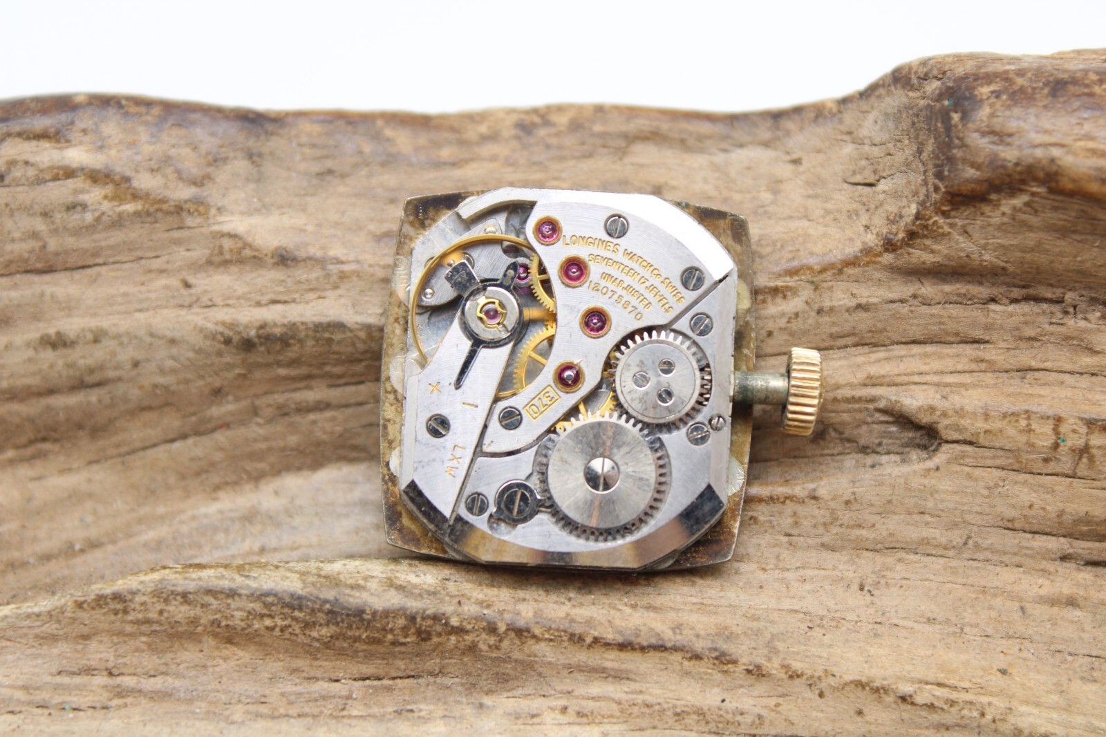 LONGINES 12075870 CAL. 370 WATCH MOVEMENT 17j 23.3mm RUNS (PH3)