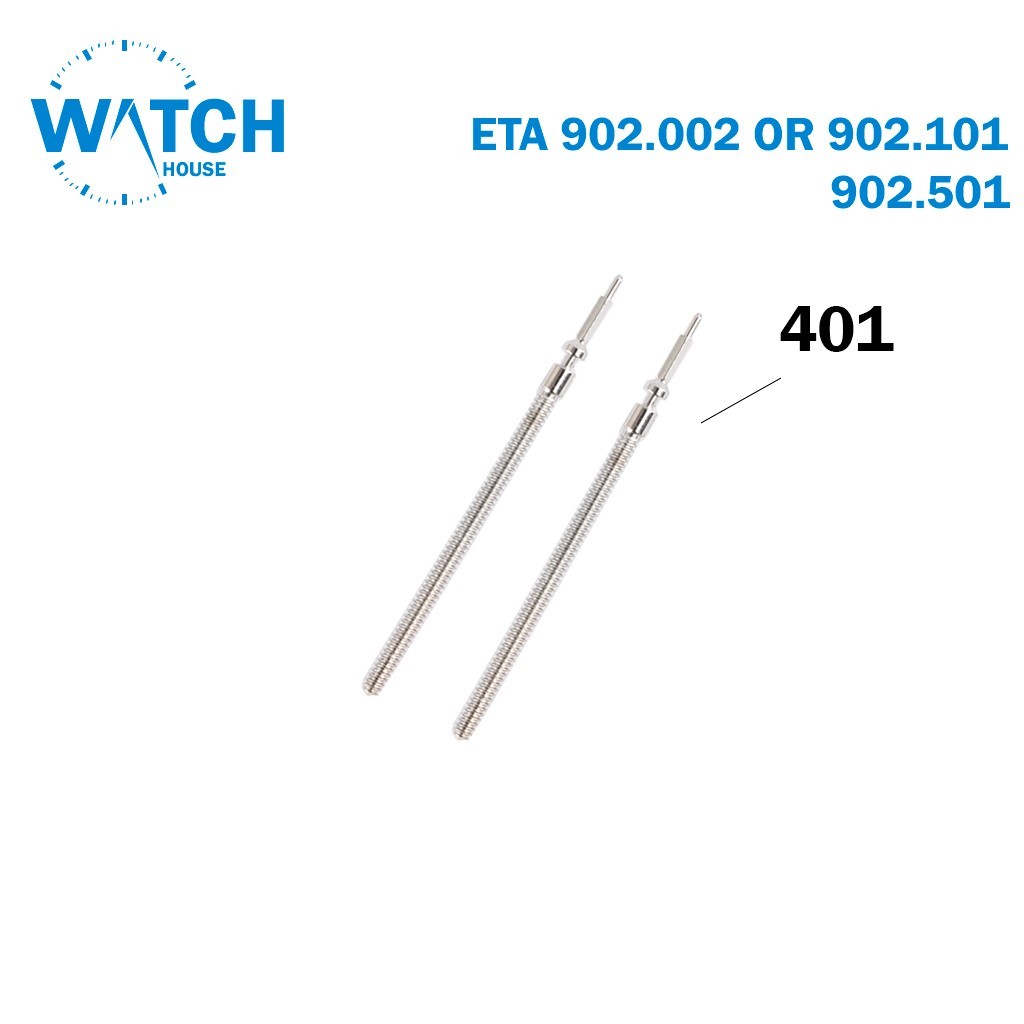 2 PCS Winding Stem For ETA 902.002,902.101,902.501-Part Number: 401