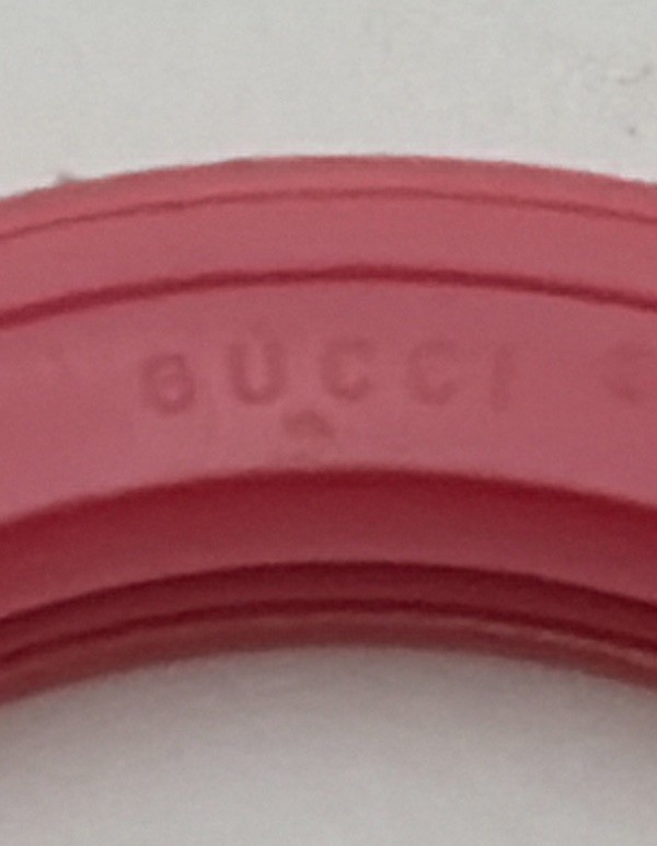 Genuine Gucci Pink Plastic Bezel Vintage Authentic