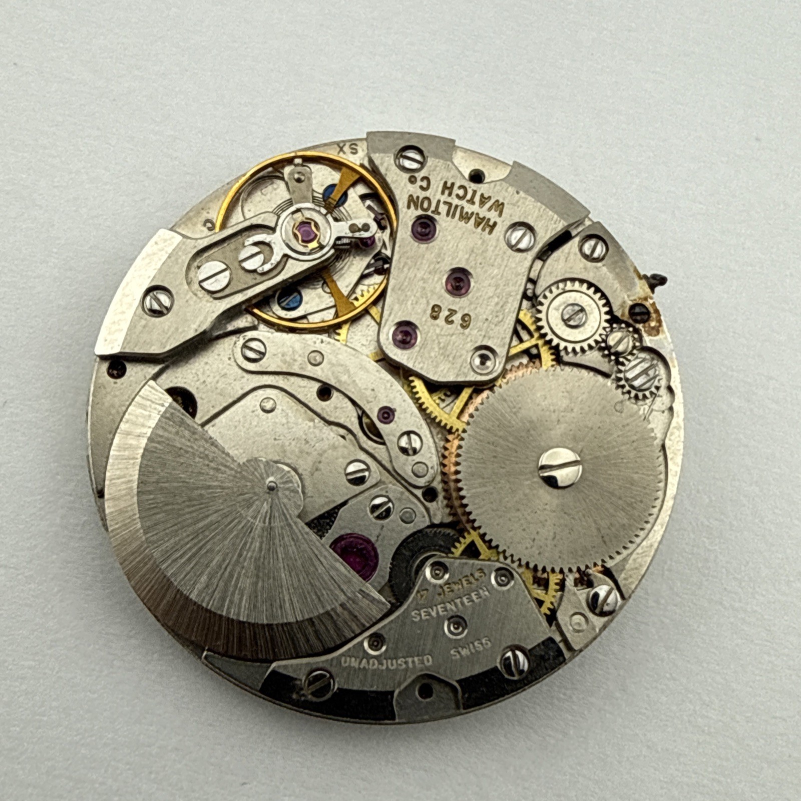 Hamilton 629 17j Thin-O-Matic Micro-Rotor Automatic Wrist Watch Movement – As Is